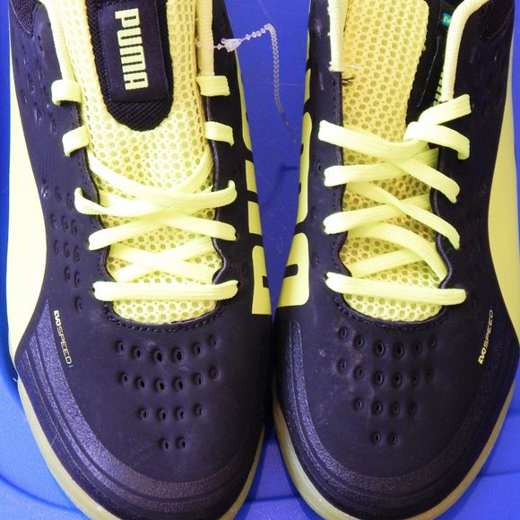 Puma athletic shoes EVO SPEED Black Yellow 8.5 New DISCOUNT SHIPPING!! main image 6